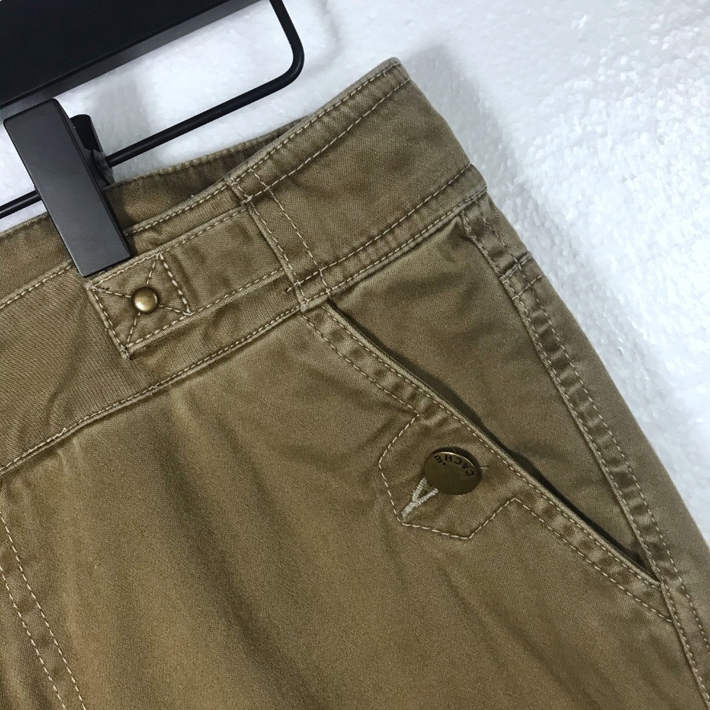 Cache 6 Brown Button Detail Casual Trouser Pants - image 7